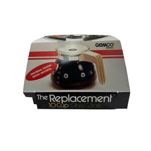 Vintage NOS Gemco Coffee Pot 10 Cup Glass Replacement 1983